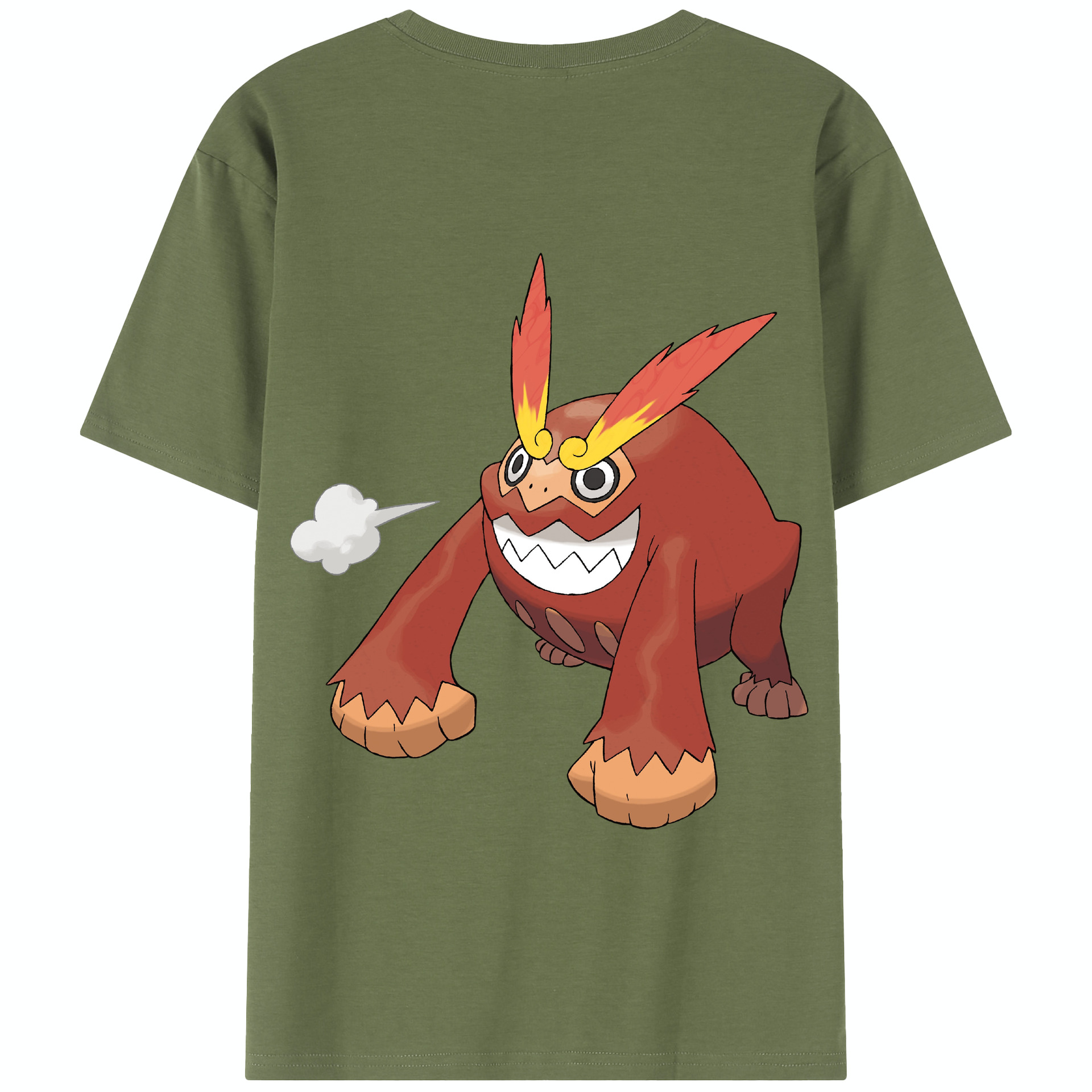 （画像用） ポケットモンスター Pokémon 綿100％半袖Tシャツ（背面プリント）